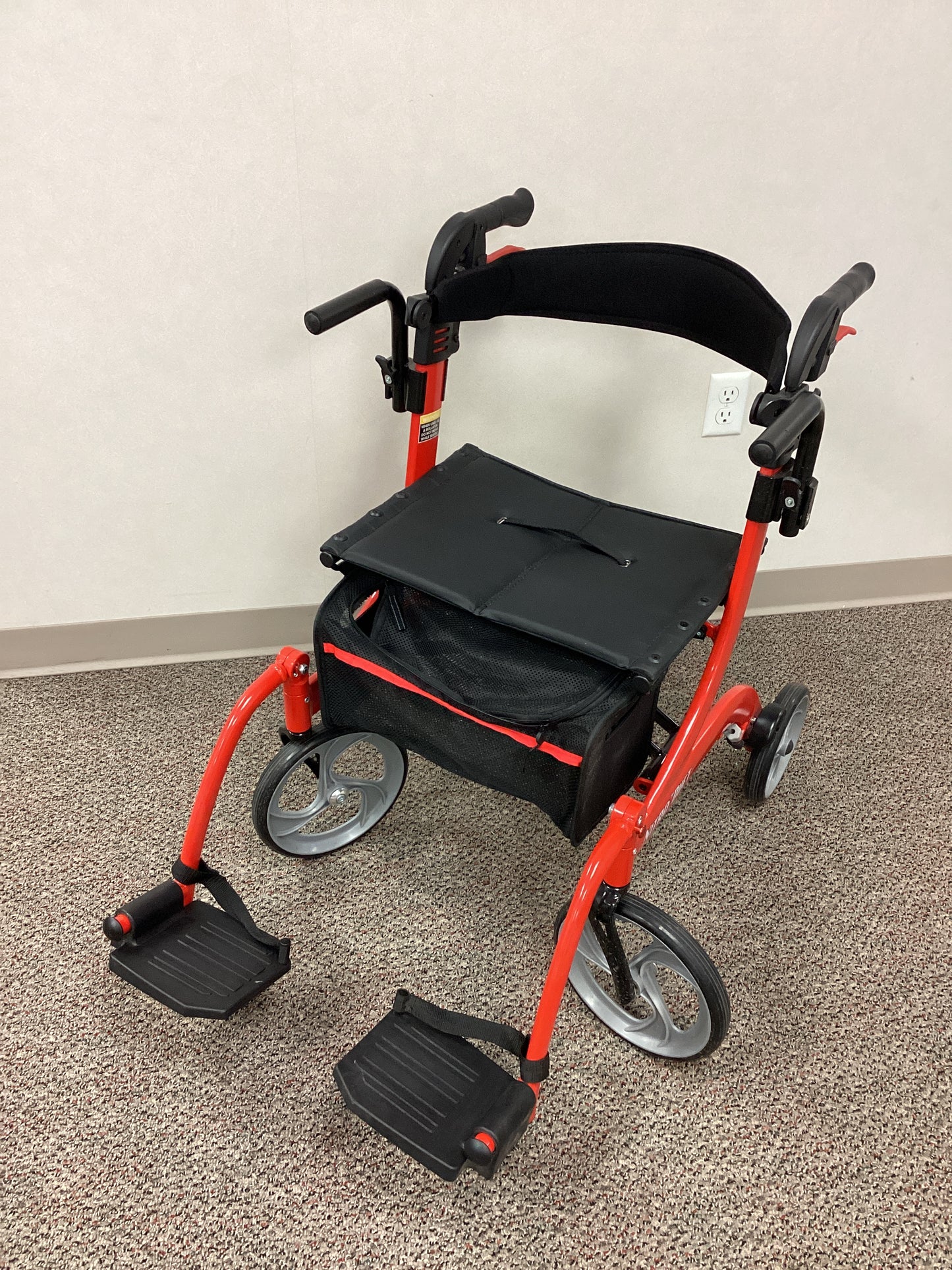 Rollator Walker/Transport Chair Combo
